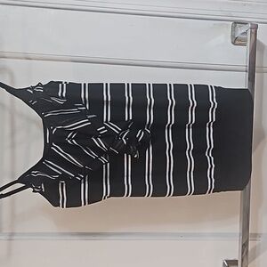 Black and white stripped tank top